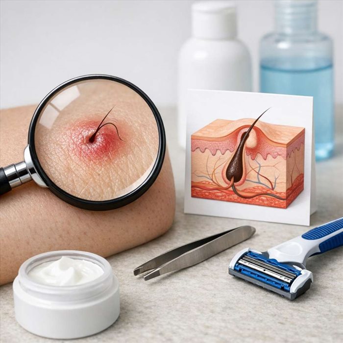 Pourquoi les poils incarnés apparaissent-ils ? Causes et solutions