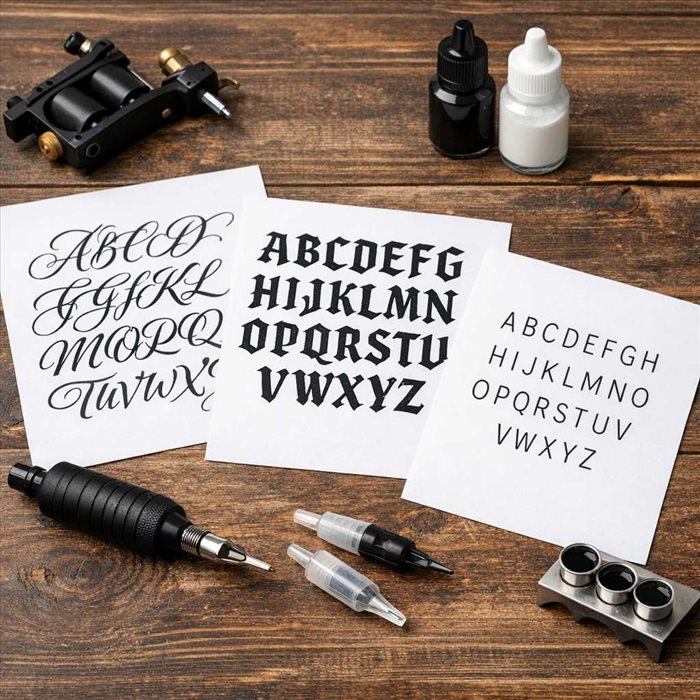 Quel alphabet choisir pour un tatouage lettre ? Guide complet