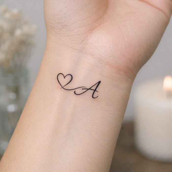 Tatouage cœur et lettre : comment bien les associer