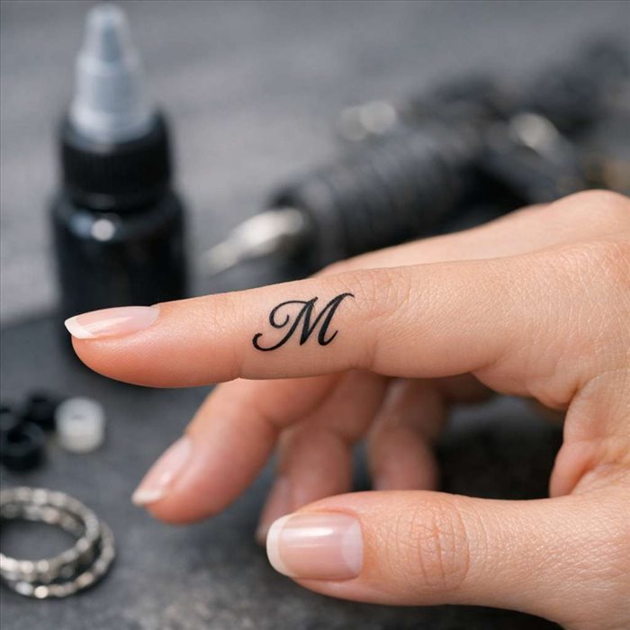 Tatouage lettre sur le doigt : bien choisir son modèle