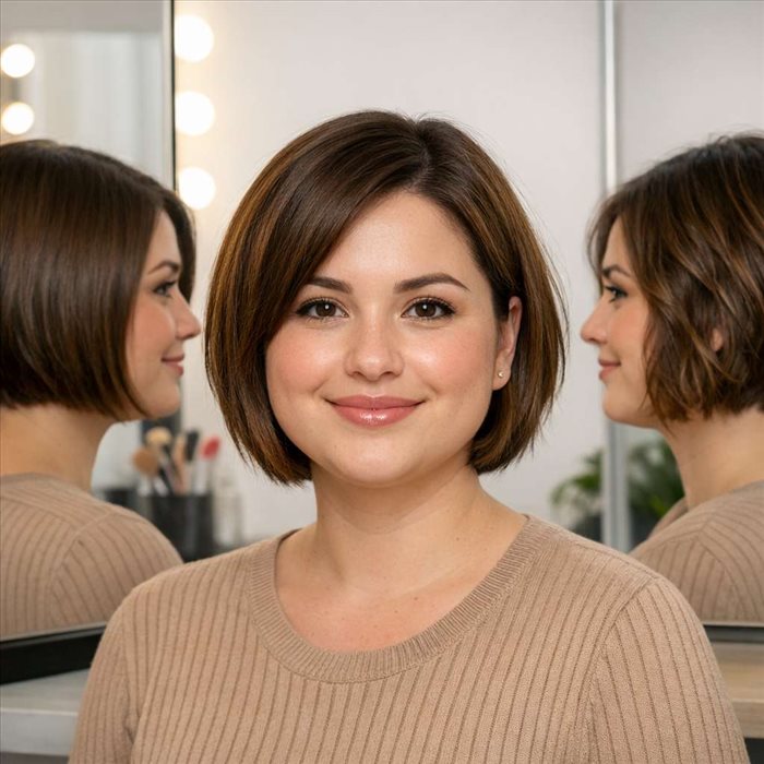 Quel carré court pour un visage rond ? Nos conseils