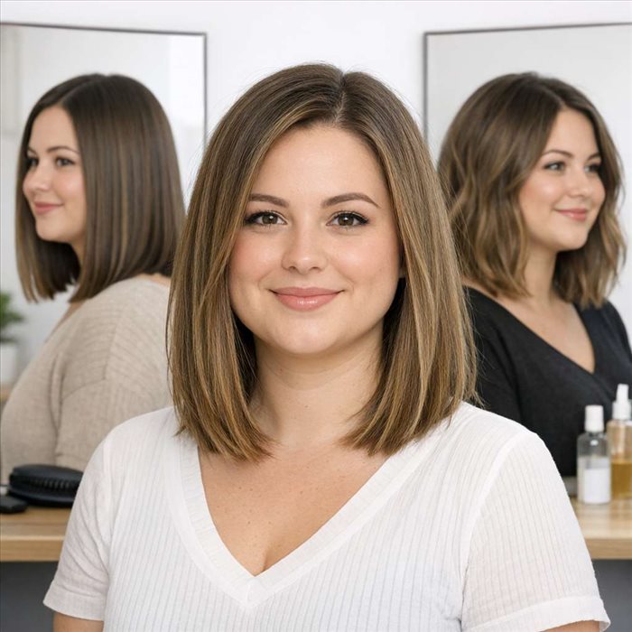 Quel carré long choisir pour un visage rond ? | Guide complet